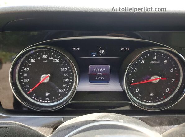 WDDZF4KBXKA582011 2019 MERCEDES-BENZ E Blue Vista del cuadro de instrumentos