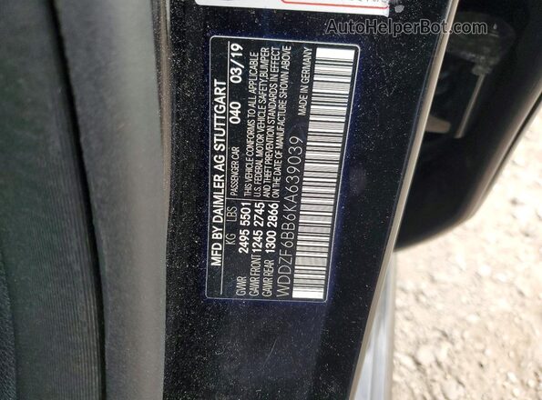 WDDZF6BB6KA639039 2019 MERCEDES-BENZ E Black Vista del compartimento del motor