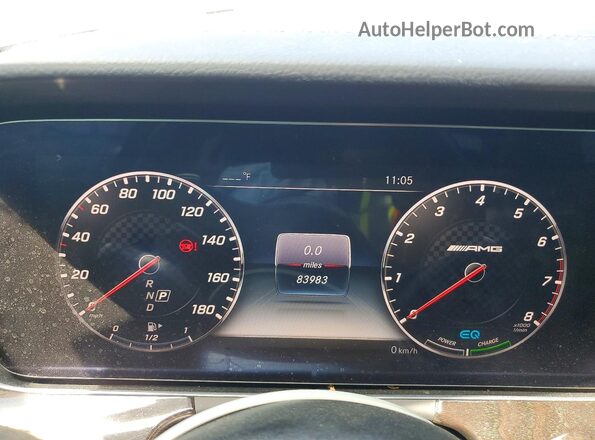 WDDZF6BBXKA570503 2019 MERCEDES-BENZ E Gray Widok zestawu wskaźników