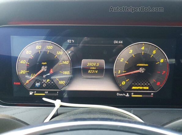 WDDZF6EB2HA178667 2017 MERCEDES-BENZ E Черный Вид щитка приборов