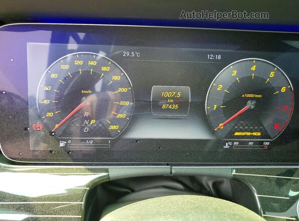 WDDZF6EB6JA308990 2018 MERCEDES-BENZ E Black Вид щитка приладів