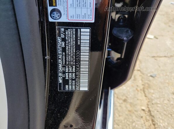 WDDZF6JB3KA515330 2019 MERCEDES-BENZ E Черный Вид подкапотного пространства