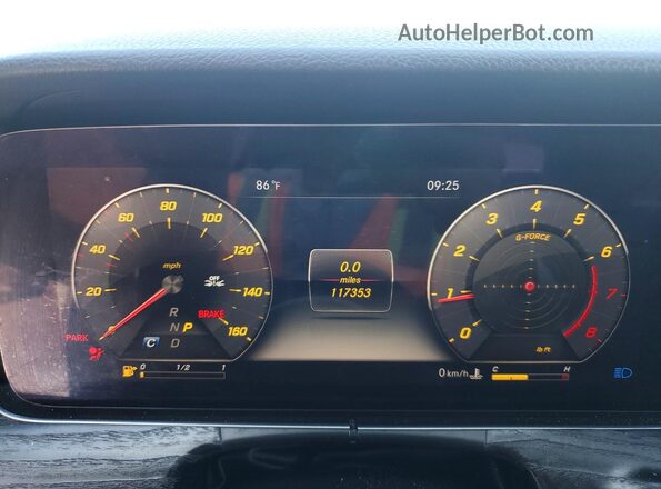 WDDZF8DB0LA754701 2020 MERCEDES-BENZ E Black Սարքավորումների վահանակի տեսք
