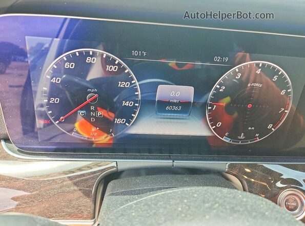 WDDZF8DB6LA723565 2020 MERCEDES-BENZ E White Instrument cluster view