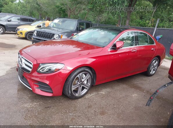 WDDZF8EB3LA729192 2020 MERCEDES-BENZ E-CLASS Red Առջևի ձախ երեք քառորդ տեսարան