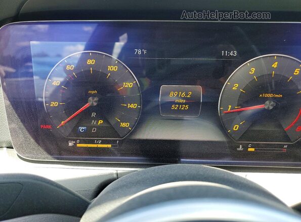 WDDZF8EB6LA709308 2020 MERCEDES-BENZ E Gray Вид щитка приладів