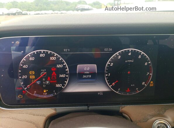 WDDZF8EB8LA750412 2020 MERCEDES-BENZ E White Вид щитка приладів