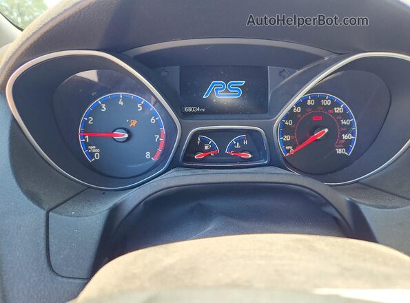 WF0DP3TH5H4125903 2017 FORD FOCUS Gray Вид щитка приладів