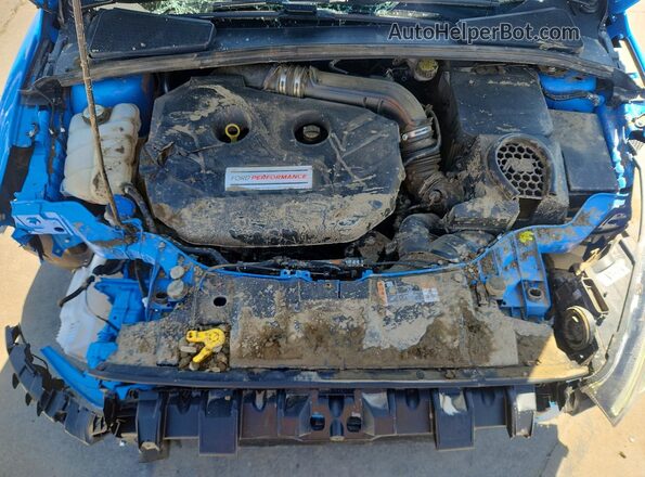 WF0DP3TH6J4126676 2018 FORD FOCUS Синий Вид задней части салона