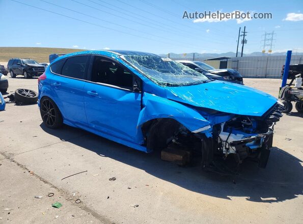 WF0DP3TH6J4126676 2018 FORD FOCUS Синий Передняя правая четверть