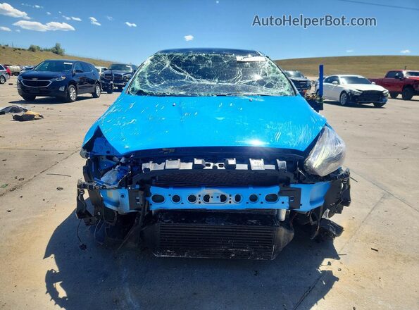 WF0DP3TH6J4126676 2018 FORD FOCUS Синий Вид спереди