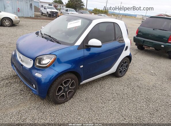 WMEFJ5DA3GK049295 2016 SMART FORTWO Blue Передня ліва чверть