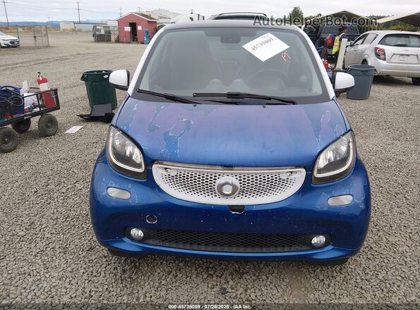 WMEFJ5DA3GK049295 2016 SMART FORTWO Blue Вид спереду