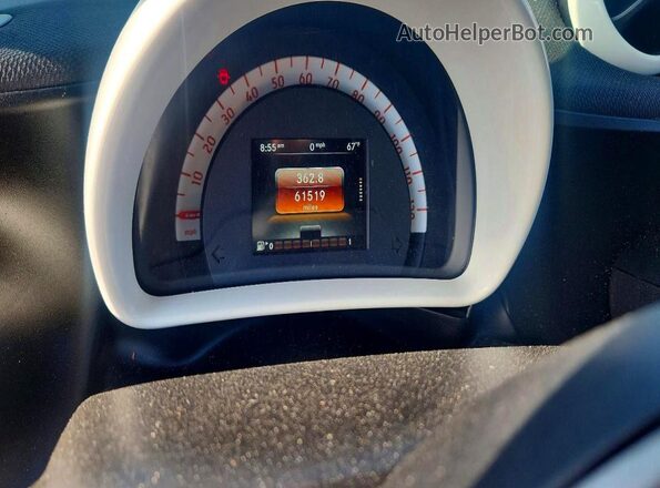 WMEFJ5DA4GK123419 2016 SMART FORTWO White Սարքավորումների վահանակի տեսք