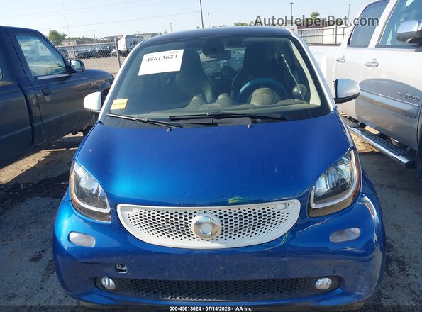 WMEFJ5DA6GK059268 2016 SMART FORTWO Blue ხელსაწყოთა პანელის ხედი