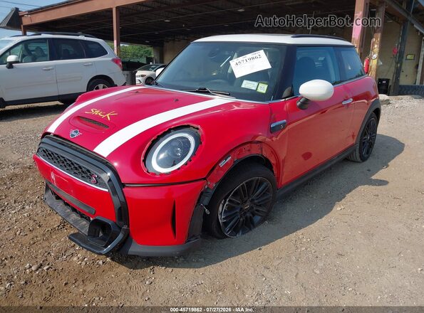 WMW53DH04P2S64861 2023 MINI HARDTOP Red Առջևի ձախ երեք քառորդ տեսարան