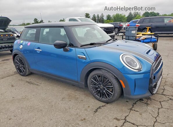 WMW53DH06N2P84007 2022 MINI COOPER Blue Front right