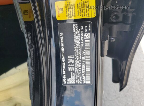 WMW53DK08P2T97390 2023 MINI COOPER Blue Вид наклейки з VIN-кодом