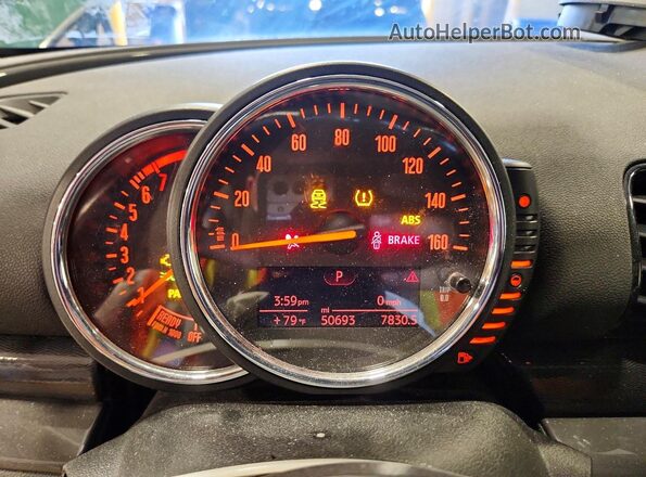 WMWLN5C54G2E31006 2016 MINI COOPER Green Вид щитка приладів