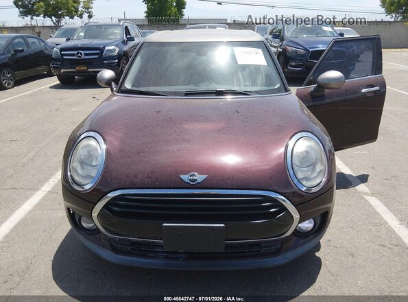 WMWLN5C55G2E30897 2016 MINI CLUBMAN Burgundy Вид спереду
