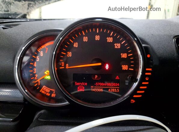 WMWLN5C58G2E29534 2016 MINI COOPER Black Вид щитка приладів