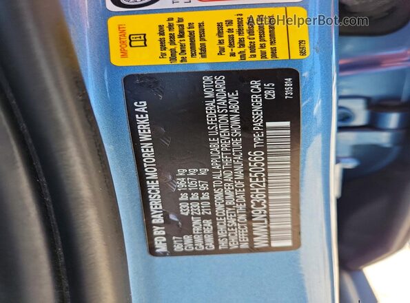 WMWLN9C36H2E50566 2017 MINI COOPER Blue Engine compartment view