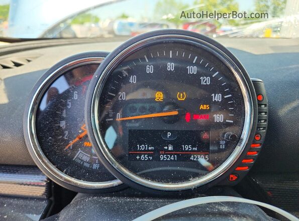 WMWLN9C36H2E50566 2017 MINI COOPER Blue Instrument cluster view