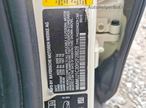 WMWLU1C30H2F28828 2017 MINI COOPER Cream Vista del compartimento del motor