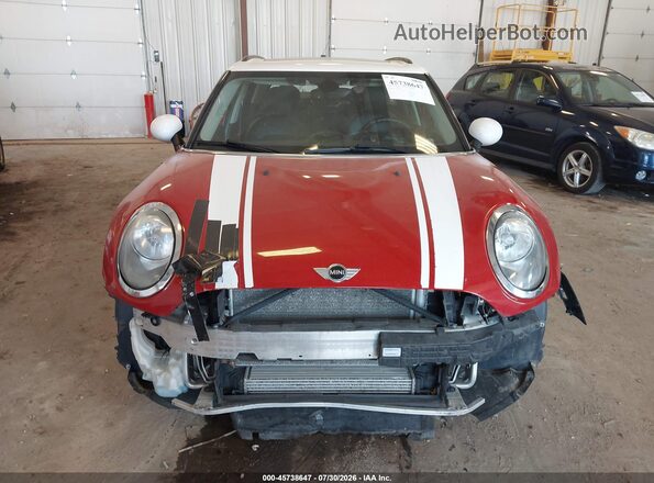 WMWLU1C50H2F28099 2017 MINI CLUBMAN Red Instrument cluster view