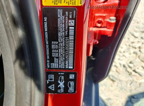 WMWLU5C53J2G03231 2018 MINI COOPER Красный Вид подкапотного пространства