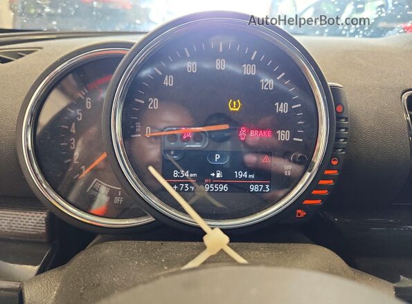 WMWLU5C56H2E83130 2017 MINI COOPER Tan Вид щитка приладів