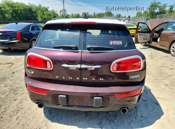 WMWLU5C57H2E81385 2017 MINI COOPER Burgundy Հետևի տեսք