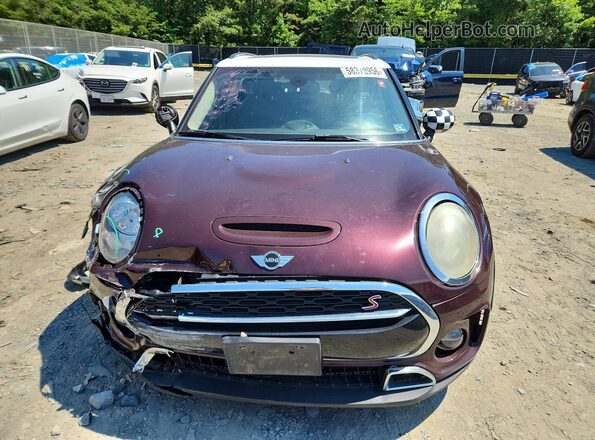WMWLU5C57H2E81385 2017 MINI COOPER Burgundy Դիմացի տեսք
