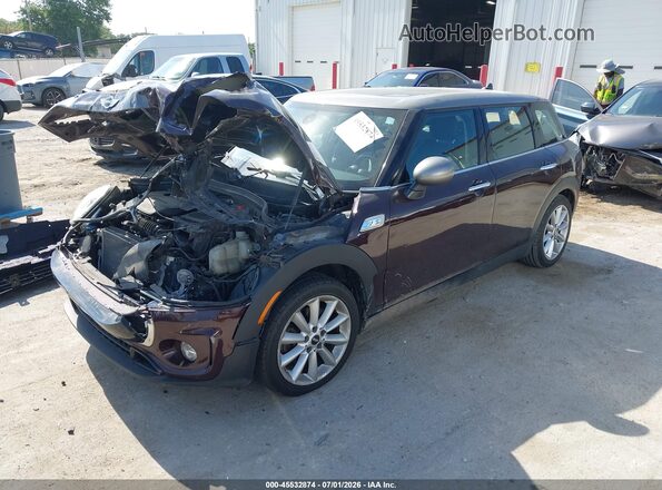 WMWLU5C5XH2E82739 2017 MINI CLUBMAN Темно-бордовый Передняя левая четверть