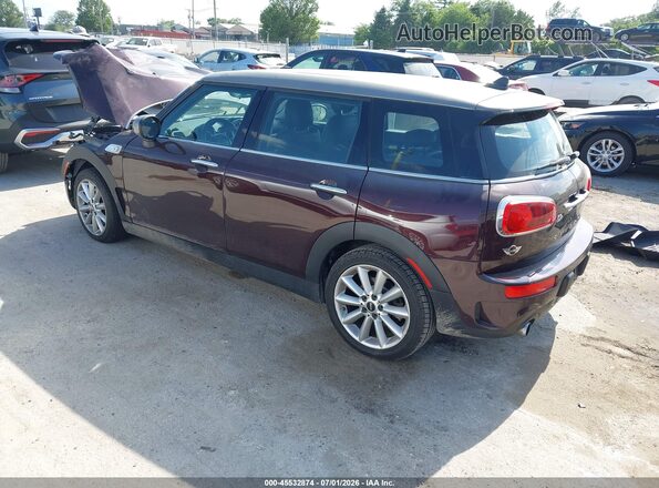 WMWLU5C5XH2E82739 2017 MINI CLUBMAN Темно-бордовый Задняя левая четверть