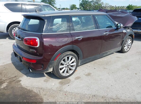 WMWLU5C5XH2E82739 2017 MINI CLUBMAN Темно-бордовый Задняя правая четверть