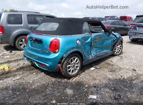 WMWWG9C55H3C80574 2017 MINI CONVERTIBLE Teal Задня права чверть