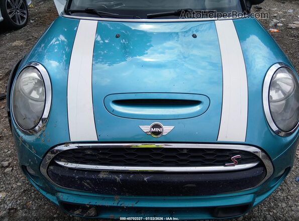 WMWWG9C55H3C80574 2017 MINI CONVERTIBLE Teal Вид ззаду