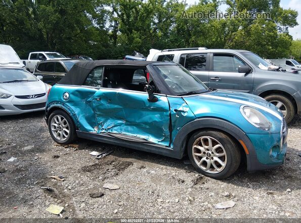 WMWWG9C55H3C80574 2017 MINI CONVERTIBLE Teal Вид спереду