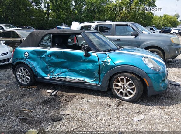 WMWWG9C55H3C80574 2017 MINI CONVERTIBLE Teal Вид задньої частини салону