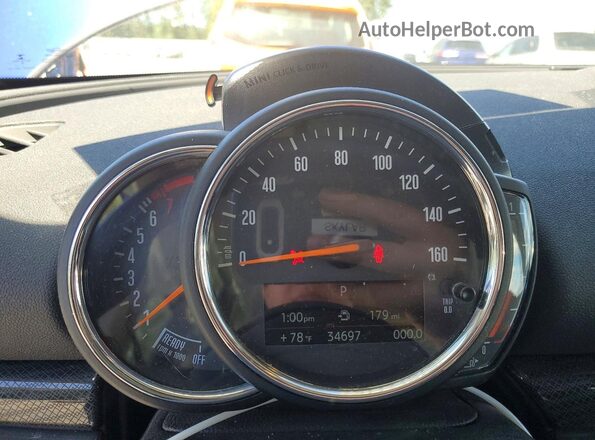 WMWXJ1C03L2M18992 2020 MINI COOPER Blue Սարքավորումների վահանակի տեսք