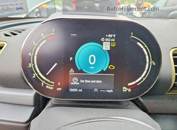 WMWXJ1C05P2S53100 2023 MINI COOPER Blue Vista del cuadro de instrumentos
