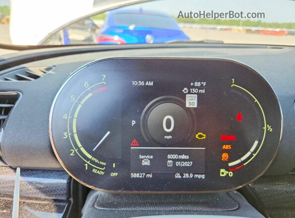WMWXJ1C07M2P02496 2021 MINI COOPER White Սարքավորումների վահանակի տեսք