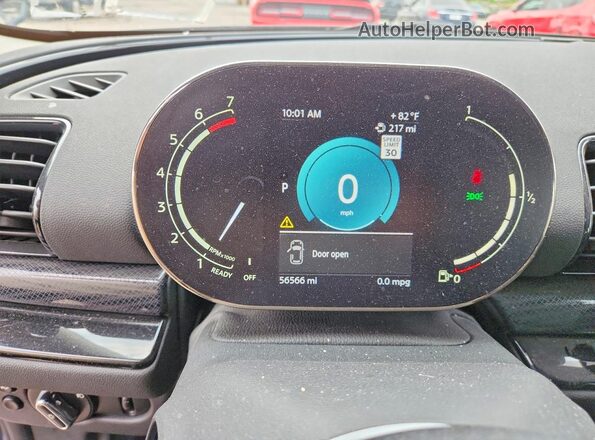 WMWXJ1C08N2P83025 2022 MINI COOPER Blue Սարքավորումների վահանակի տեսք