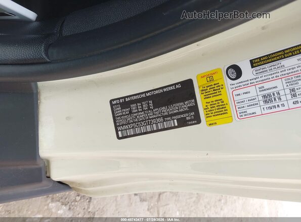 WMWXP5C53GT739366 2016 MINI HARDTOP White Widok komory silnika