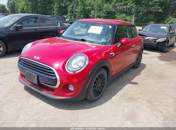 WMWXP5C57J3C65173 2018 MINI HARDTOP Red Առջևի ձախ երեք քառորդ տեսարան