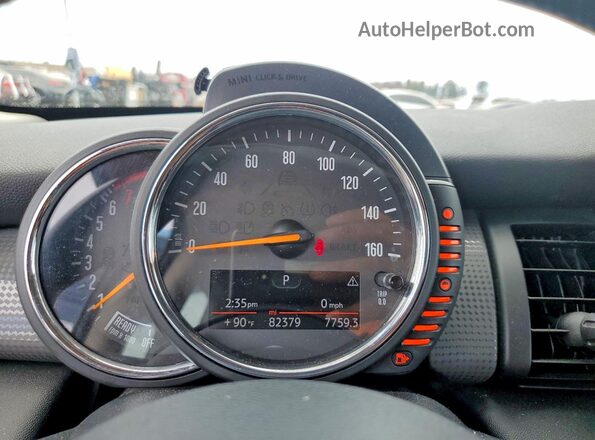 WMWXP5C58H3B77954 2017 MINI COOPER Beige Instrument cluster view