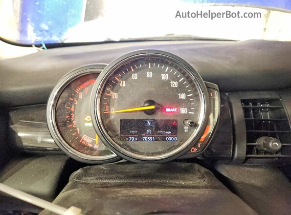 WMWXP7C50K2H60642 2019 MINI COOPER Blue Սարքավորումների վահանակի տեսք