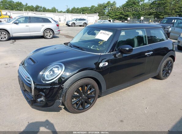 WMWXR5C03M2N96693 2021 MINI HARDTOP Black Առջևի ձախ երեք քառորդ տեսարան