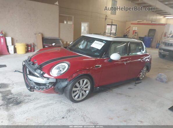 WMWXU1C31H2F77960 2017 MINI HARDTOP Red Առջևի ձախ երեք քառորդ տեսարան